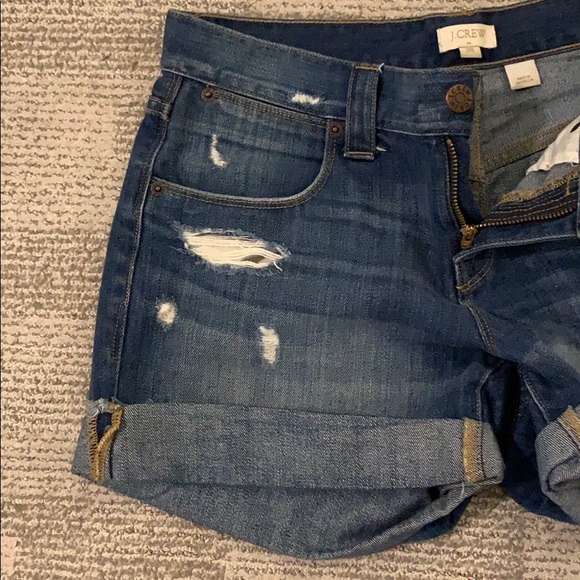 J. Crew distressed denim/jean shorts, size 26 - Picture 3 of 6